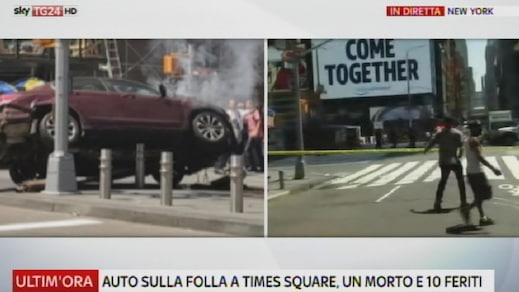 Auto contromano a Times Square: 1 morto e 20 feriti