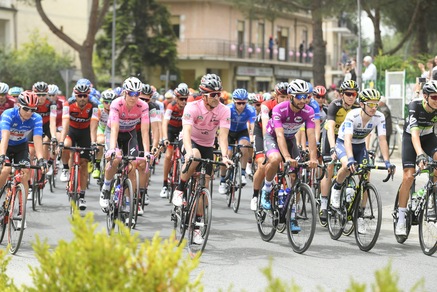 Patrick Dempsey ciclista per un giorno al Giro d'Italia