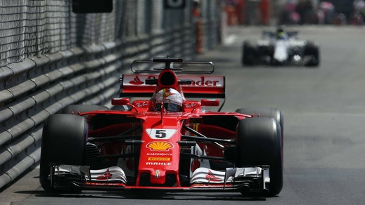 F1, Gp Monaco: Vettel in testa, Hamilton 8°