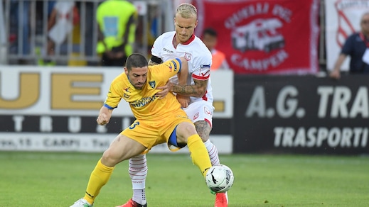 Carpi-Frosinone 0-0: l'accesso alla finale si decide al Matusa