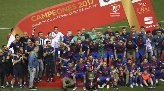 Luis Enrique si congeda dal Barcellona con la terza Coppa del Re