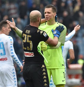 Rebus tra i pali, c'è sempre Szczesny tra il Napoli e Reina