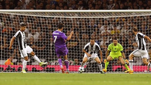 Champions League, il gol del Real Madrid segnato da Cristiano Ronaldo