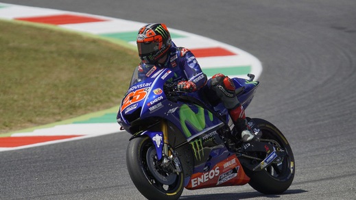 MotoGp, Mugello: Vinales vola nel Warm Up, Rossi settimo