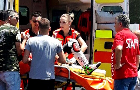 Paura per Biaggi, incidente in pista: «Guarirà in 30 giorni»