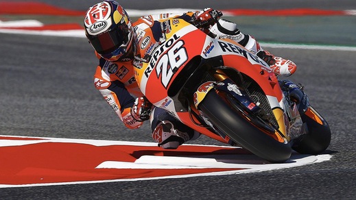MotoGp, Catalogna: Pedrosa vola in FP4, Rossi quinto