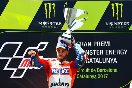 MotoGp: Dovizioso domina in Catalogna, Rossi delude