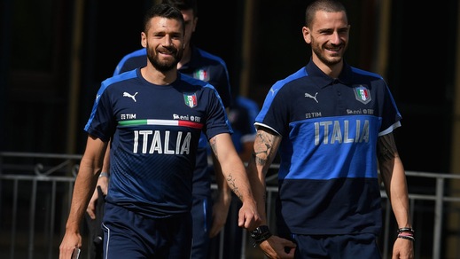 Italia, niente Bonucci: gioca Barzagli