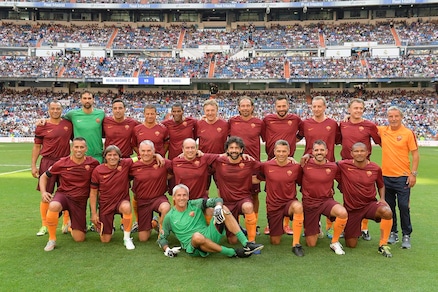 Le Legends della Roma sfidano quelle del Real Madrid