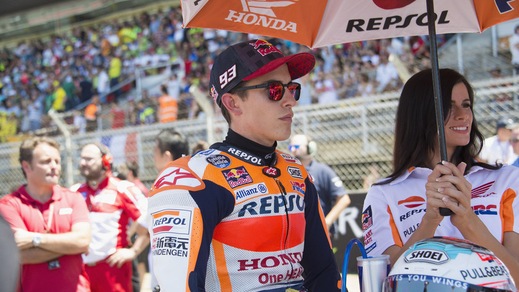 MotoGp: Marquez 1° nei test a Barcellona, Rossi 10°