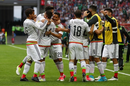 Confederations Cup: Messico-Russia 2-1. Le immagini della vittoria