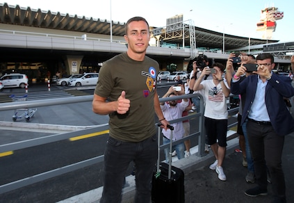 Lazio, Marusic atterra a Fiumicino