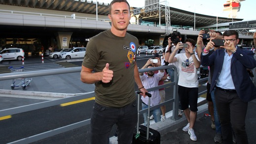 Lazio, Marusic atterra a Fiumicino