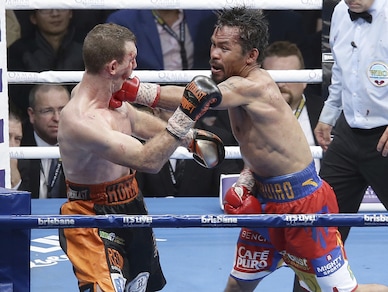 Pacquiao sconfitto ai punti da Horn: le immagini del match