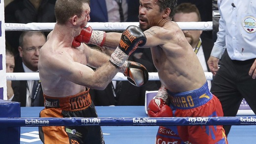 Pacquiao sconfitto ai punti da Horn: le immagini del match
