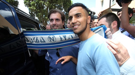 Napoli, bagno di folla per Ounas a Villa Stuart