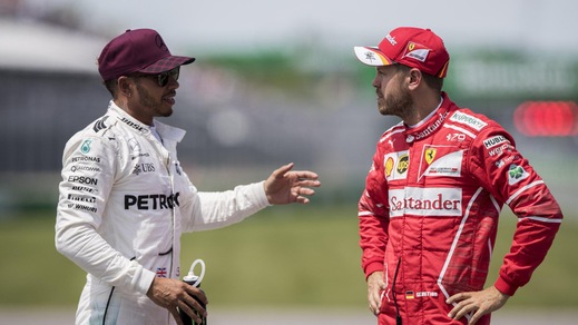 F1, per Hamilton un "like" contro Vettel