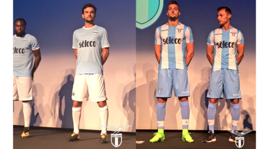 Lazio, le nuove maglie celebrano il ritorno in Europa