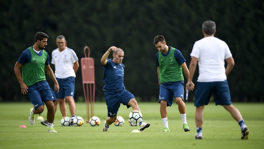 Juventus, allenamento al Training Center di Vinovo