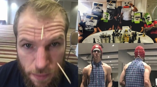 Rugby, la selezione britannica festeggia così il pari con gli All Blacks