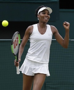 Tennis: 10ª semifinale di Wimbledon per Venus Williams