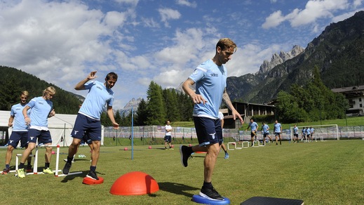 Lazio, il primo allenamento di Biglia