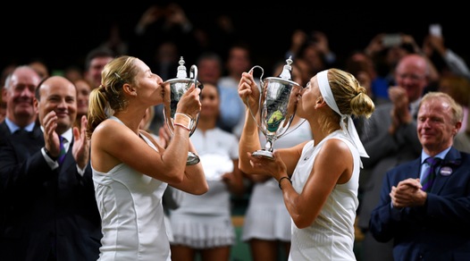 Wimbledon: finale doppio donne, dominio Makarova-Vesnina