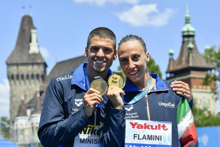 Mondiali Budapest, nuoto sincronizzato: Flamini e Minisini, storico oro