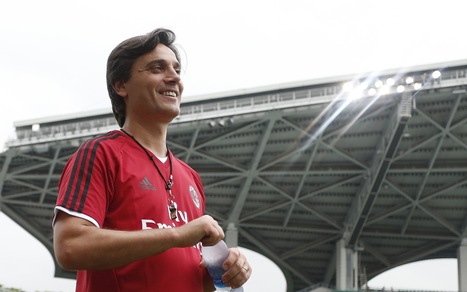 Milan, Montella: «Testa all'Europa League, Bonucci un colpo straordinario»