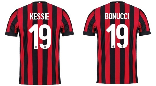Il Milan e la maglia numero 19: Bonucci la vuole ma è già di Kessie