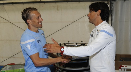 Lazio, Inzaghi accoglie Lucas Leiva in ritiro