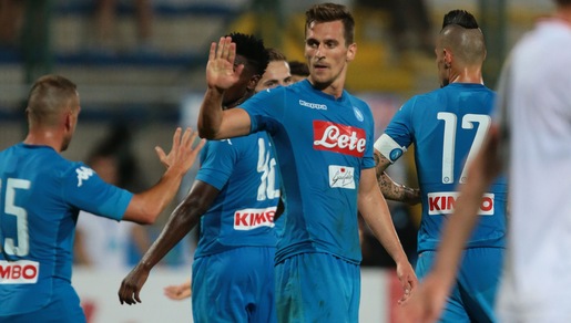 Napoli-Carpi 4-1: doppietta di Milik, gol di Callejon e Ounas