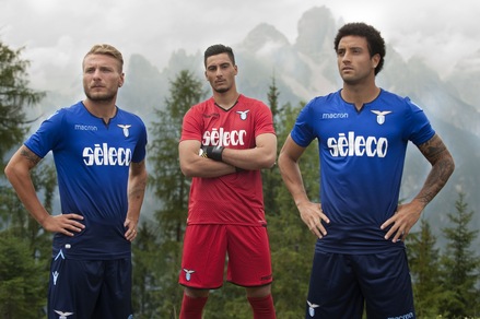Lazio, la terza maglia presentata sulle Dolomiti