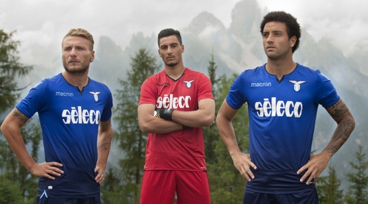 Lazio, la terza maglia presentata sulle Dolomiti