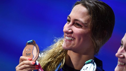 Mondiali nuoto, Simona Quadarella è di bronzo nei 1500 sl
