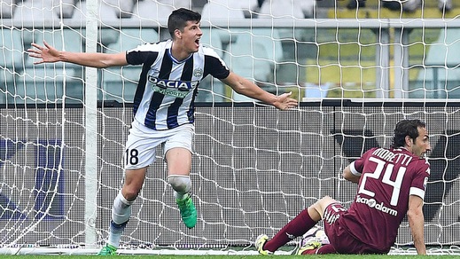 Serie A Udinese, per Perica trauma distorsivo alla caviglia destra