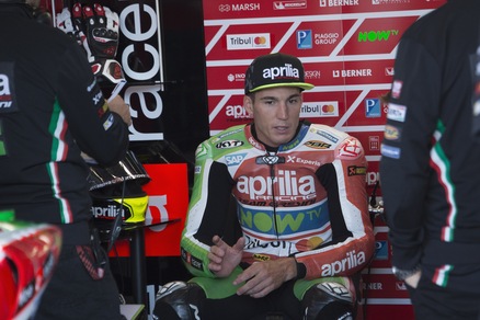 MotoGp Aprilia, Espargarò: «Test impegnativo ma utile»