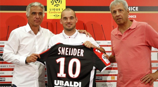 Nizza, Sneijder si presenta: «Battiamo il Napoli!»