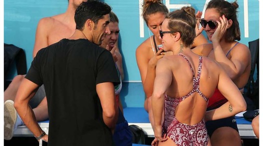 La Pellegrini e Magnini insieme al Foro Italico