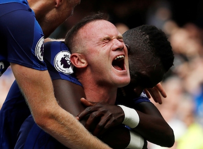 Everton, la gioia di Rooney: il gol del figliol prodigo