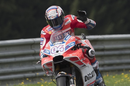MotoGp, Austria: che trionfo Dovizioso! Rossi chiude 7°
