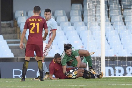 Celta Vigo-Roma 4-1, le immagini dell'ultima amichevole giallorossa