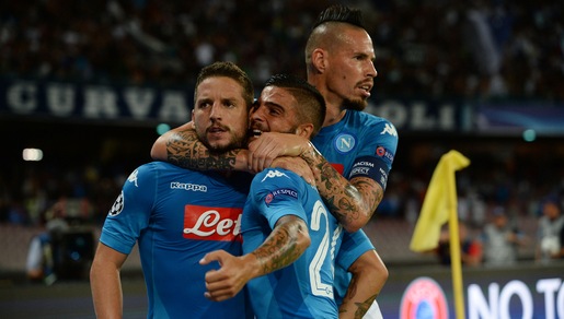 Mertens-Jorginho show, festa Napoli al San Paolo