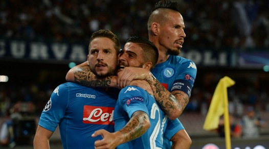 Mertens-Jorginho show, festa Napoli al San Paolo