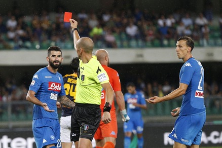 Serie A, giudice sportivo: un turno di stop a Hysaj e multa al Verona