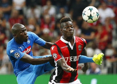 Nizza-Napoli, Koulibaly "annulla" Balotelli