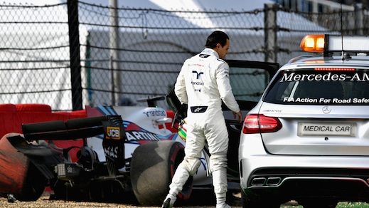 F1, Gp Belgio: incidente per Massa, trasportato al centro medico
