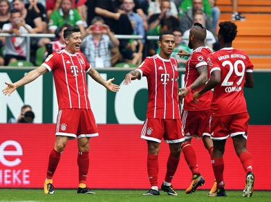 Bundesliga: Werder Brema-Bayern Monaco 0-2, doppietta di Lewandowski