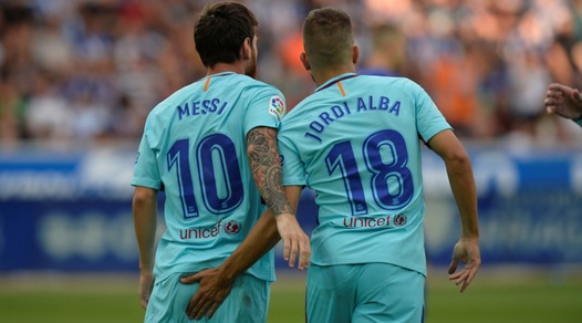 Jordi Alba e lo schiaffetto a Messi: lato B come Barcellona