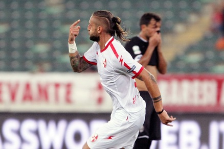 Bari, Tonucci esulta...alla Bonucci